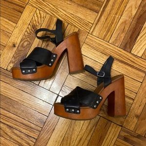 Lucky brand platform heels - size 8
